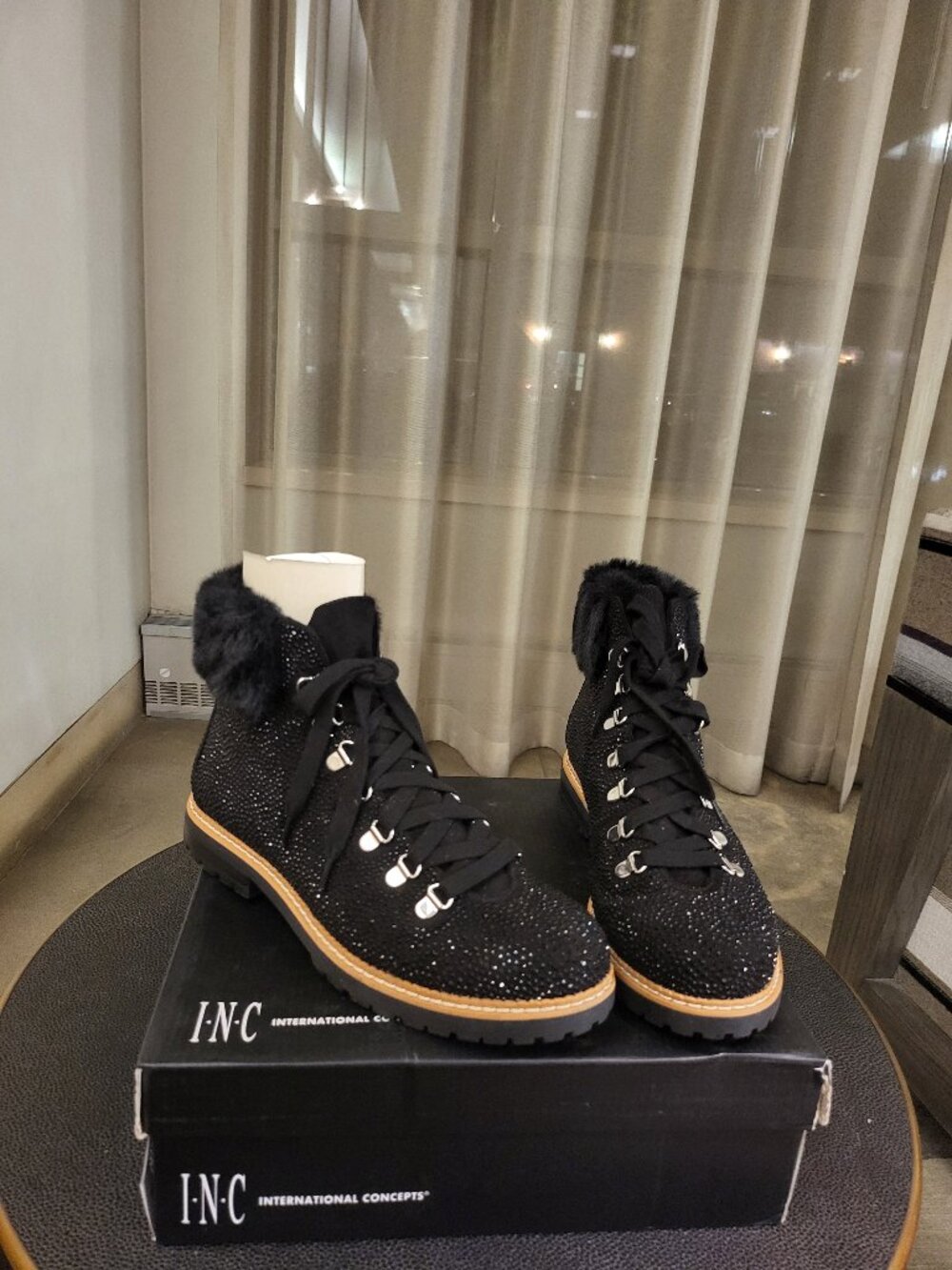 INC Vling Fur Boots
